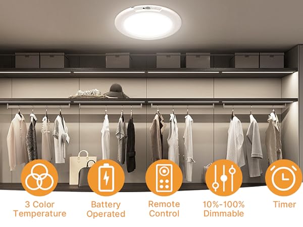 Battery Operated Ceiling Lights