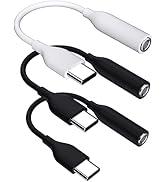 ACAGET USB C to 3.5mm Audio Adapter, 3 Pack USB Type C to AUX Dongle Cable 3.5mm Headphone Jack C...