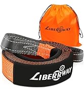 LIBERRWAY Tow Strap Heavy Duty 32,918 lbs Break Strength, 3 x 20ft Tow Straps Winch Accessories, ...