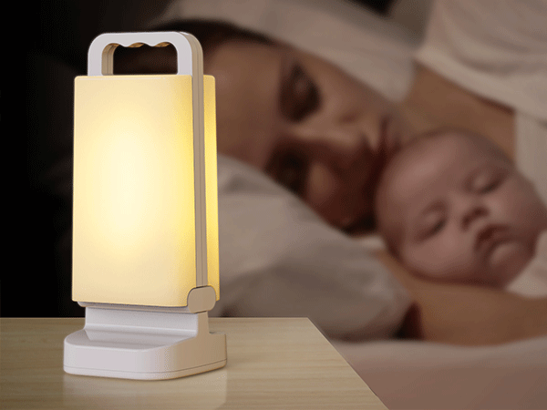 Night Light,Dimmable LED Bedside Lamp,Night Light Kids and Baby Nursery,Woodgrain,Sleep Aids Light