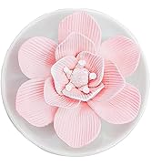 Essential Oil Passive Flower Diffuser -Non-Electric Porcelain Aromatherapy Diffusers for Small Mi...
