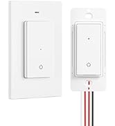 DEWENWILS Wireless Light Switch and Receiver Kit, No in-Wall Wiring Required, Remote Control Swit...