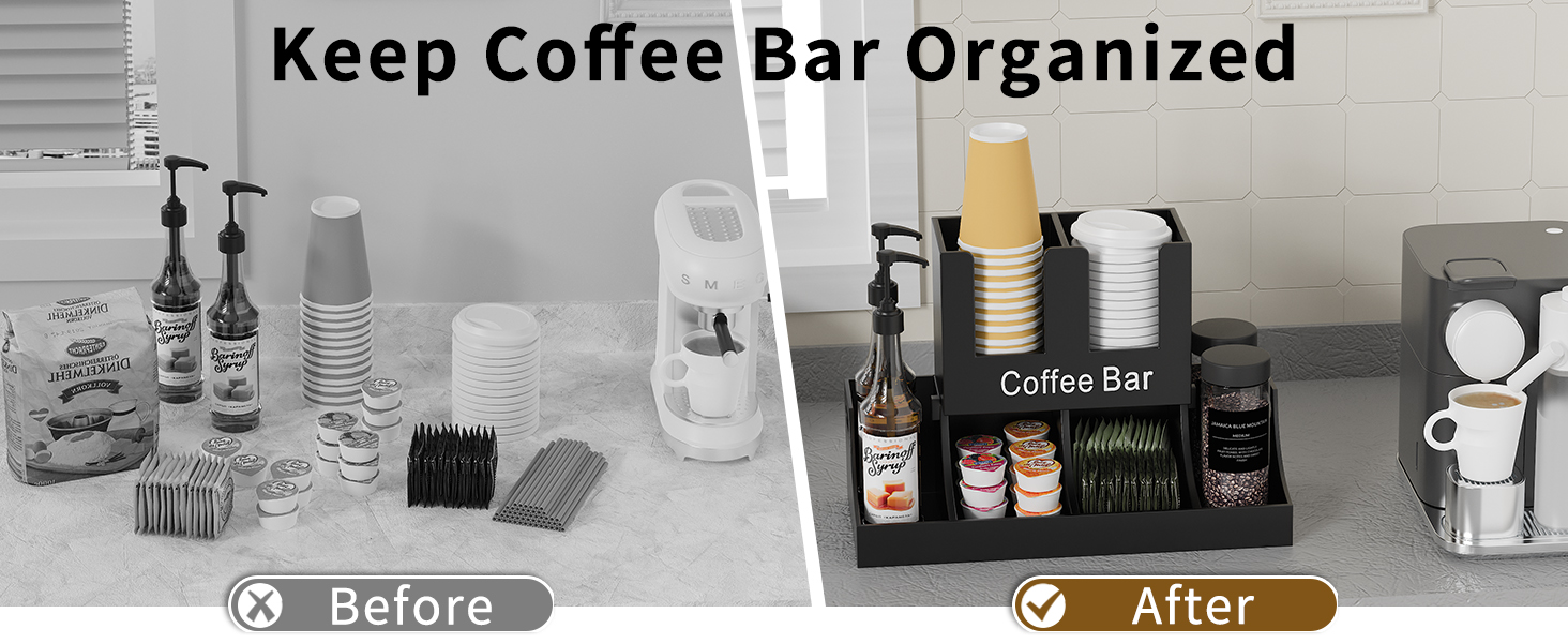 shelf set up tray sugar and creamer set hot chocolate estacion de cafe table corner mind reader