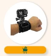 MiPremium Wrist Strap Mount for GoPro Session Black Silver Hero 10 9 8 7 6 5 4 3 3+ 2 XIAOYI 4K S...