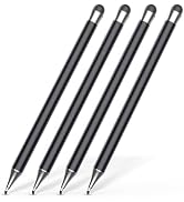 Stylus Pen for Touchscreen (4Pcs), 2 in 1 Stylus Pen for iPad, High Precision and Sensitivity Rub...