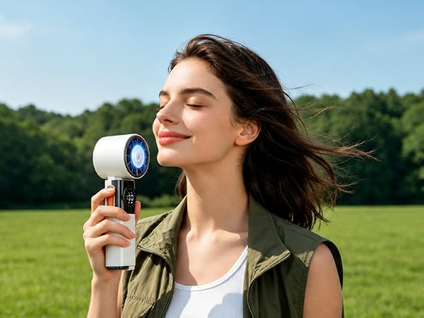 outdoor hanheld fan