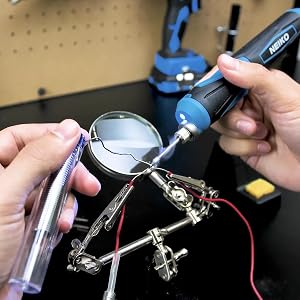 NEIKO 40421A Cordless Soldering Iron | Rechargeable Solder tool | Rapid Heat