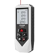 Laser Distance Meter Digital Laser Measuring Tool with LCD Backlit Display, Pythagorean Mode, Are...