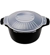 Professional Small Micro Cookware 1 Quart, Microwave Steamer for Vegetables, Microwave Cooker - B...