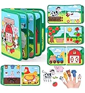 Farm Busy Book for Toddlers 1-3 - 1 Year Old Boys Girls Gifts Toys, Educational Quiet Activity Bo...