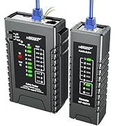 NOYAFA NF-468YS Network Cable Tester, Rechargeable Ethernet Cable Tester for RJ11, RJ12, RJ45, CA...