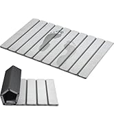 AWW Foldable Stone Bath Mat, Quick Dry Diatomaceous Earth Bath Mat with Non-Slip Mat, Super Absor...