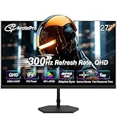 ArcticPro 27inch Gaming Monitor 300Hz, QHD 2560 * 1440p, IPS, 0.5ms Response Time, Adaptive sync,...