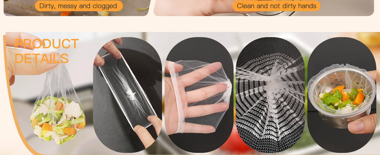 disposable mesh sink strainer bags