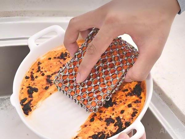 Stainless steel cleaning brush