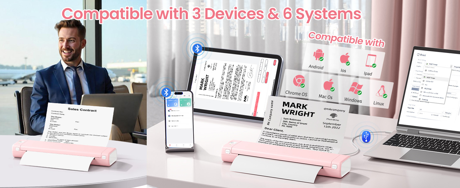 Phomemo Portable Printers Wireless for Travel,Phomemo Portable Printers Wireless for Travel
