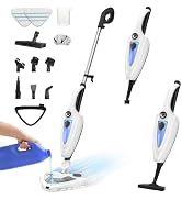 Aspiron 12-in-1 Steam Mop,1500W Steam Cleaner with Detergent Chamber | 15S Heat-Up, Detachable Ha...