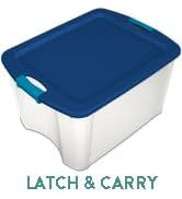 Sterilite 4 Pack Ultra Latching Box, Storage Bins with Lids, Clear Plastic, 70 Quart - Heavy-Duty...