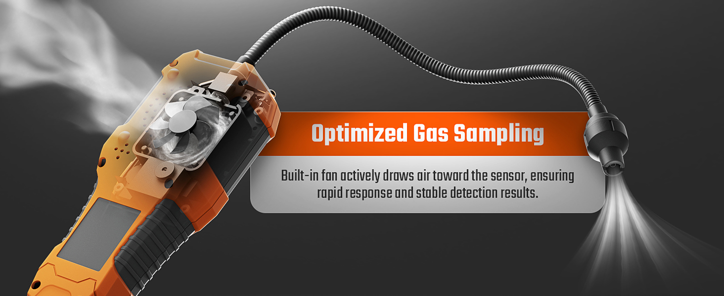 Optimized Gas Sampling:esponse and stable detection results