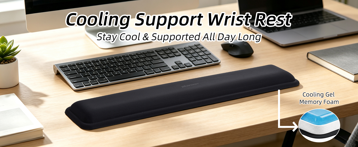 Gel Memory Foam Keyboard Wrist Rest