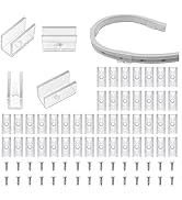 Lucienstar Neon Rope Light Mounting Brackets, 100PCS Neon Lights Install Fixing Clips Accessories...