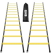 GHB Pro Agility Ladder Agility Training Ladder Speed 12 Rung 20ft with Carrying Bag