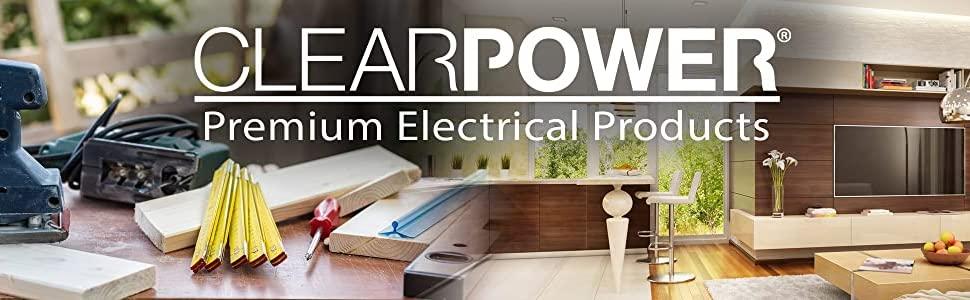 clear power indoor outdoor extension cord