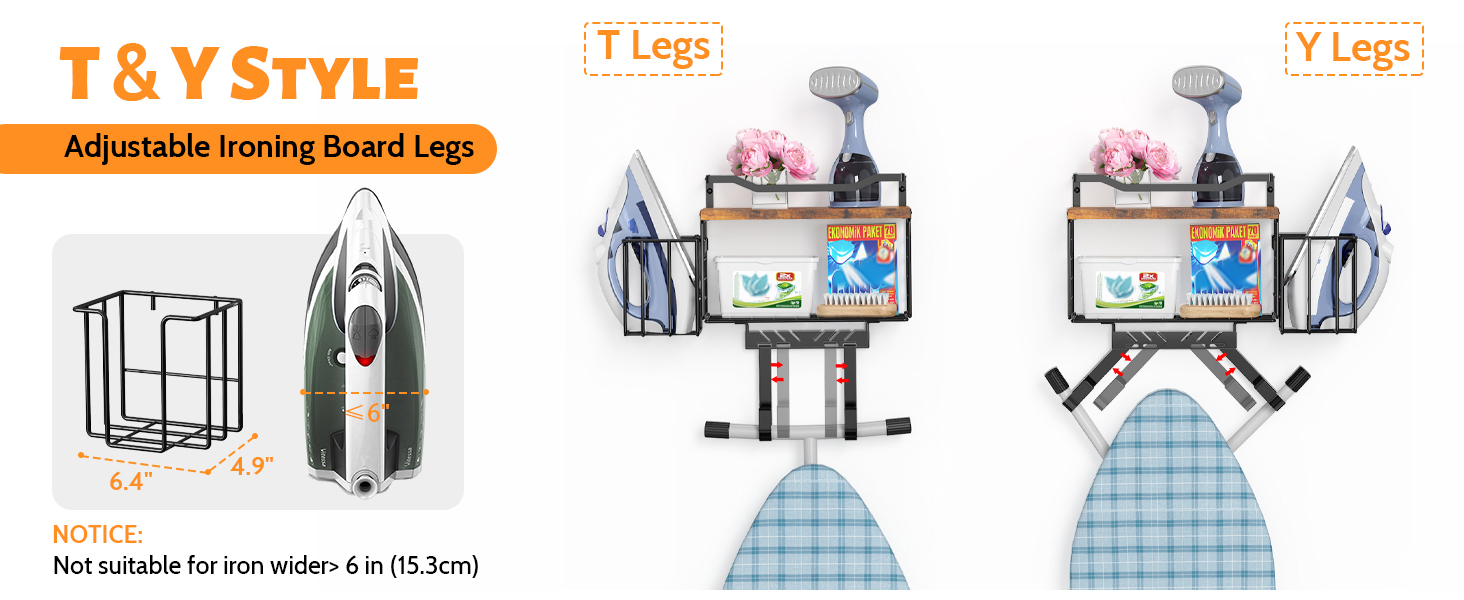 Ironing Board Hanger Wall Mount