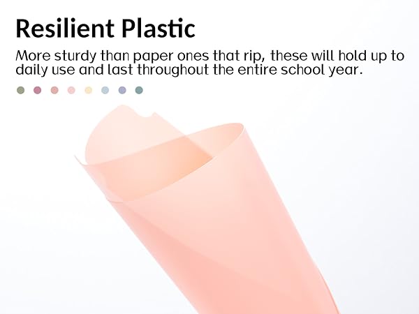it's more sturdy than paper dividers, and it can hold up to daily use