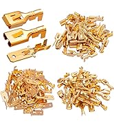 Twidec/150PCS 6.3mm Male Female Spade Connector Quick Splice Crimp Terminals Non Insulated Wire C...