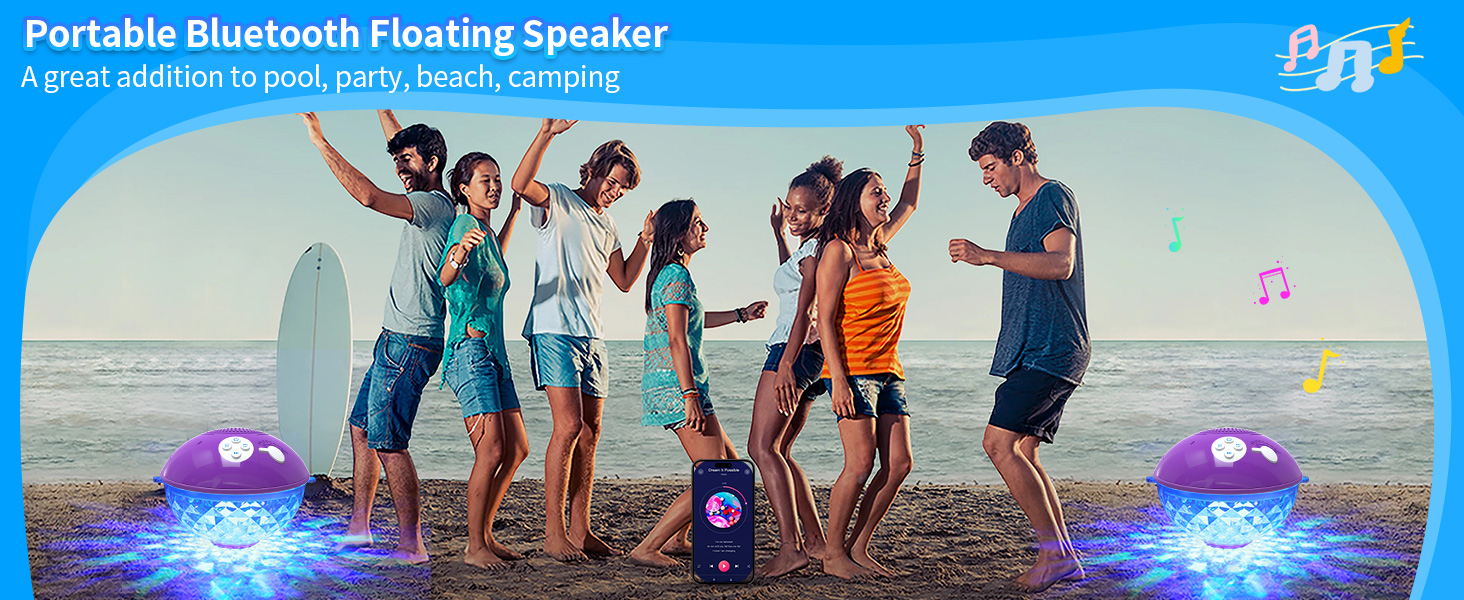 Portable Floating Pool Speaker