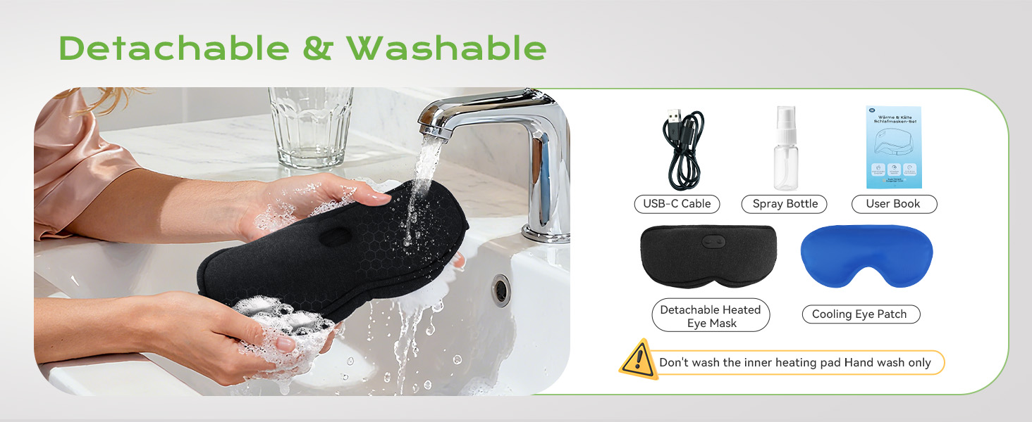 Eye Cooling Gel Benefit: The cooling gel insert provides cooling relief for migraines
