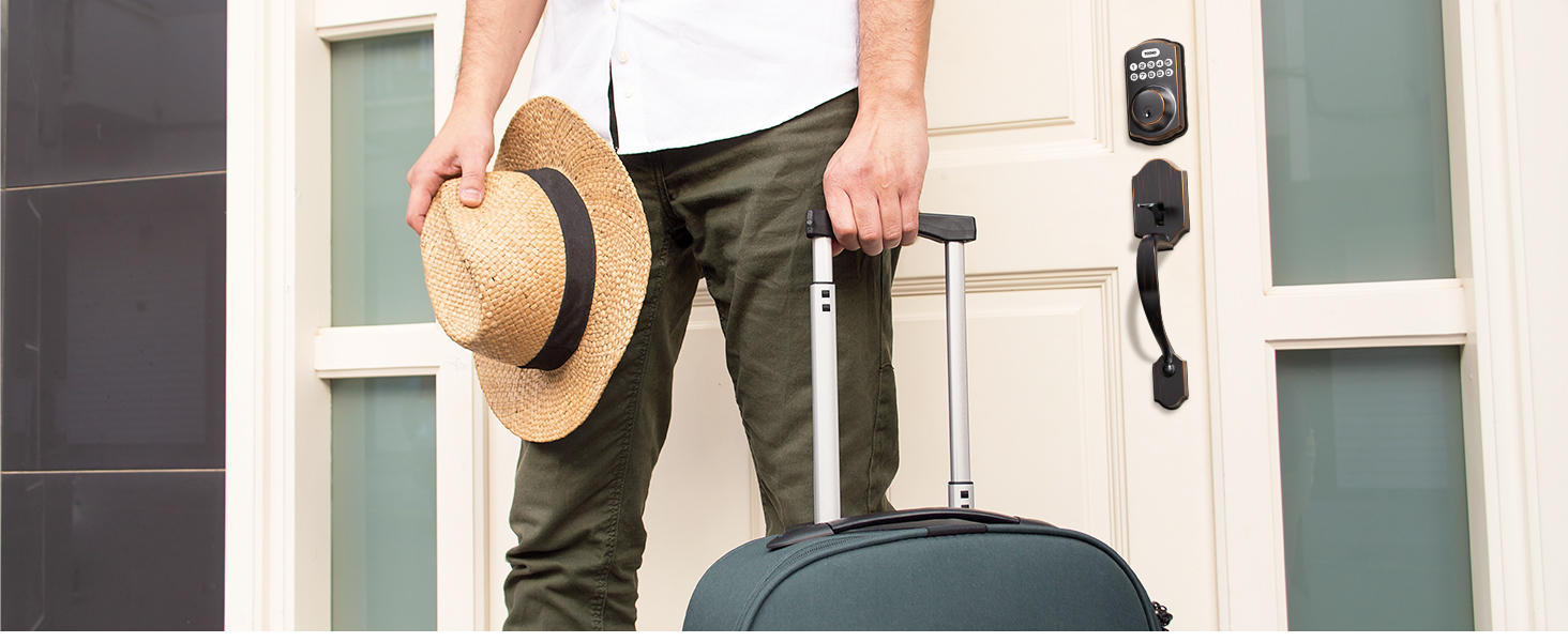 When Vacation Mode is on, all codes except the master user code are disabled to secure your home.