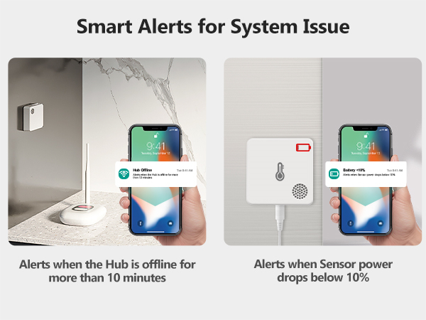 Smart Alerts for Hub offline and Sensor Low Battery