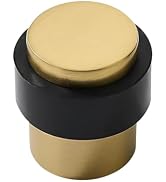 KHTUMEWARE 4 Pack 1-1/2 in Floor Door Stopper,Satin Brass Door Stop,Wall Protector Commercial Doo...