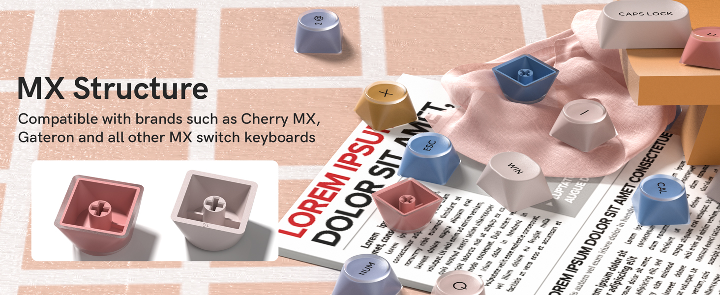 Compatible with Cherry MX Style Switches