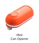 Kitchen Mama Mini Electric Can Opener Smooth Edge: Open Cans with A Simple Press of Button