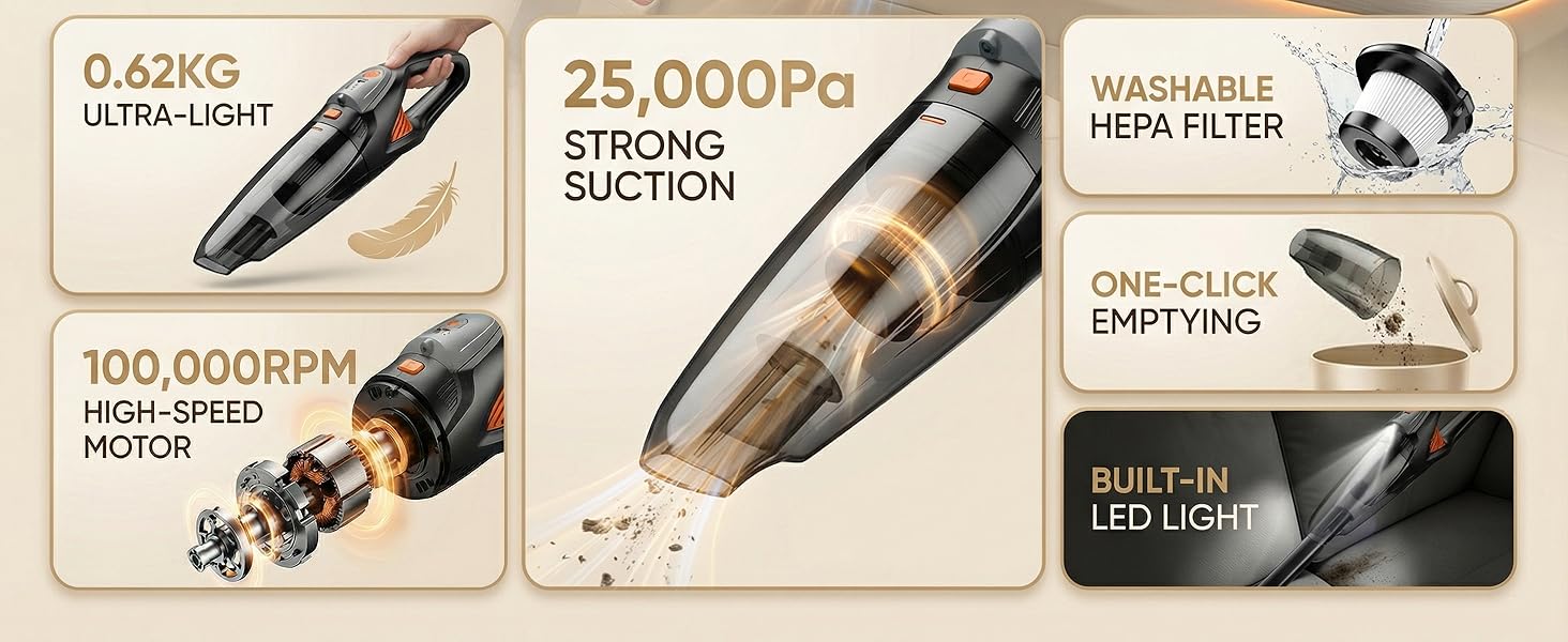 car vacuum portable cordless