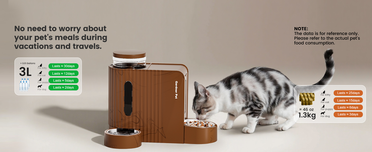 water and food dispenser for dogs