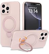 IAIYOXI Upgraded 360° Spin for iPhone 16 Pro Max Silicone case with Invisible Stand, Soft Anti-Sc...