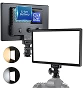 RALENO LED Video Light, Camera Light for Pictures Video Recording with 4000mAh Battery Support Ty...