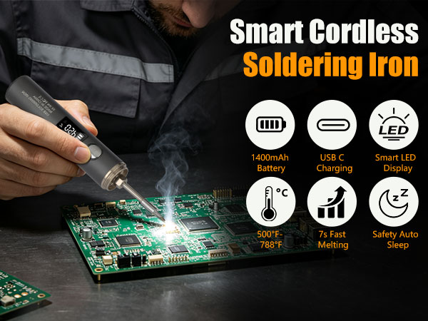 Smart Cordless Soldering Iron