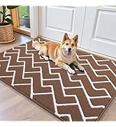 OLANLY Front Door Mat, Non-Slip Rubber Backing, Dirt Resistant and Absorbent, Washable, Easy to C...