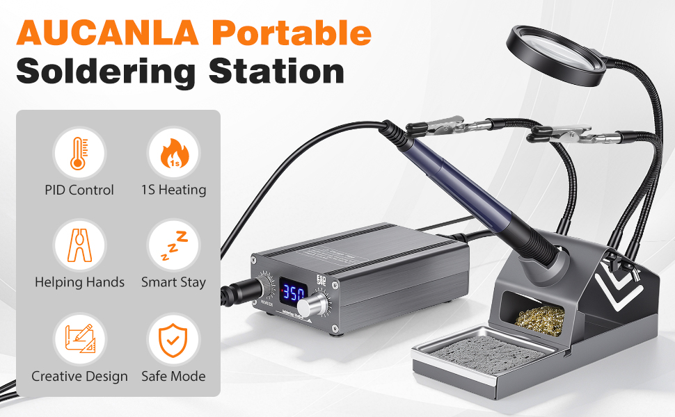 AUCANLA Digital Soldering Station Kit