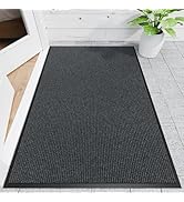 Naturei Front Door Mat, 4' x 6' Heavy Duty Indoor Outdoor Door Mat for Entryway, Commercial Door ...