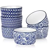 Selamica Ceramic 8 Oz Ramekins, Creme Brulee Ramekins, Oven Safe Baking Dishes/Cups for Souffle C...