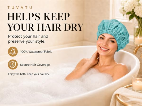 waterproof shower cap