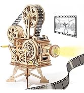 ROKR 3D Wooden Puzzles for Adults- 183pcs Mechanical Model Wooden Craft for Adults Movie Projecto...