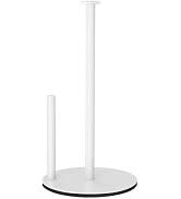 Paper Towel Holder Countertop, White Kitchen Roll Holder Stand for Kitchen and Bathroom Organizat...