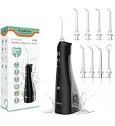Cordless Water Flosser, Oral Irrigator with 10–150 PSI Adjustable Pressure, 4 Cleaning Modes, 9 o...